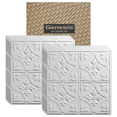 Genesis Antique White 2 x 2 ft. Lay-in Ceiling Tiles