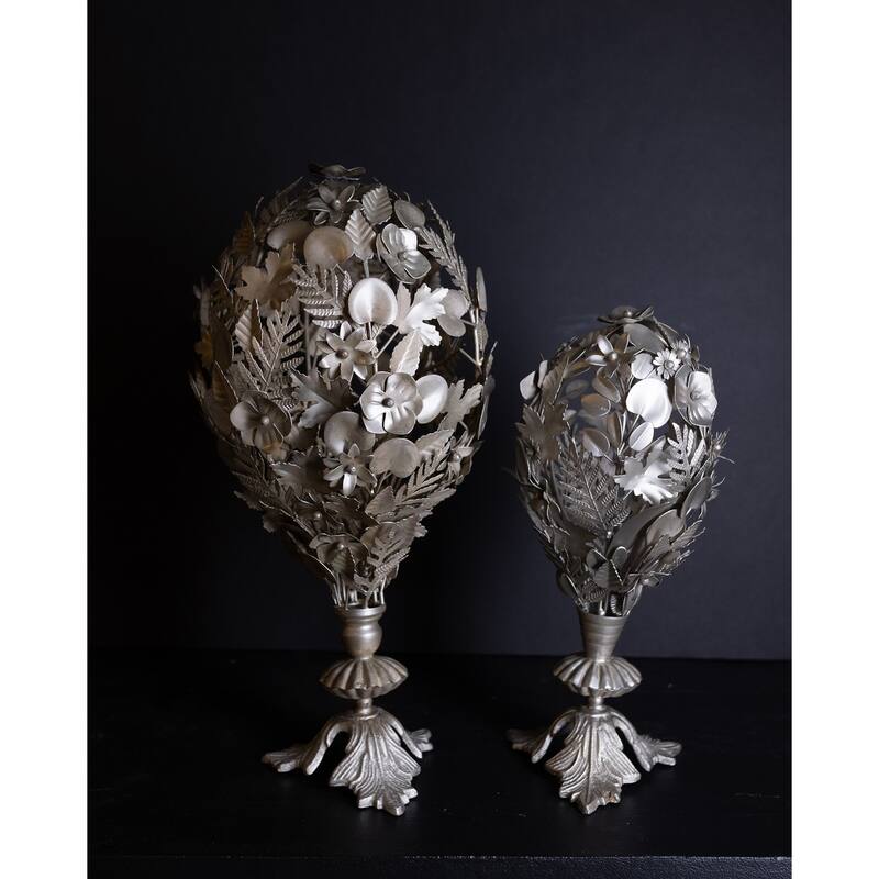 Decorative Objects Silver Gold Crackle- ST - SILVER GOLD CRACKLE - SILVER GOLD CRACKLE