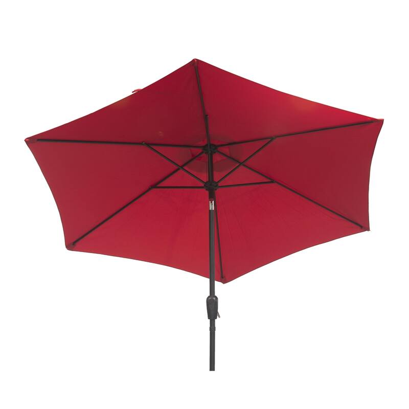 9 ft Powder Coated Aluminum Market Outdoor Patio Umbrella