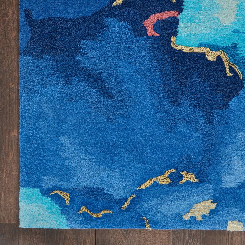 Nourison Prismatic Radiant Carved Modern Abstract Area Rug
