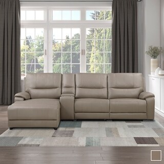 Quill 4-Piece Power Modular Reclining Sectional Sofa with Left Chaise ...