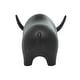 preview thumbnail 7 of 5, Black Ceramic Bull Sculpture - 8 x 11 x 7