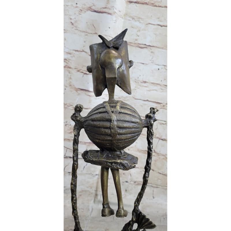 Steampunk Robot Skeleton Bronze Statue Sculpture Figure Modern Art 16 Inches X 6 Inches