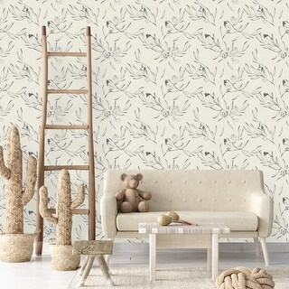 Birds on Branches Wallpaper - Bed Bath & Beyond - 35647234