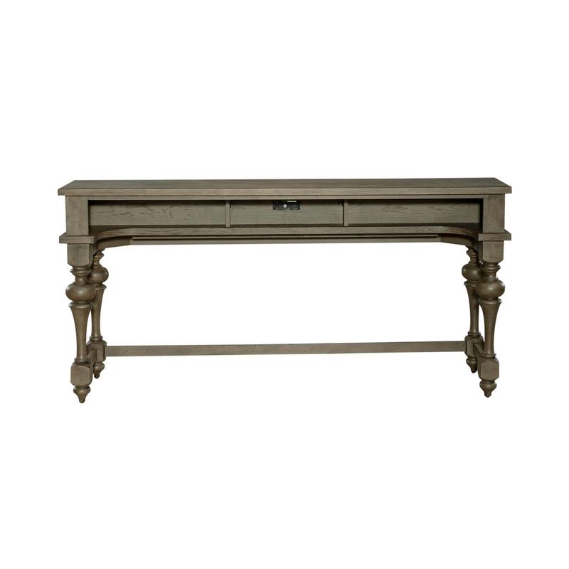 Americana Farmhouse Dusty Taupe Console Bar Table