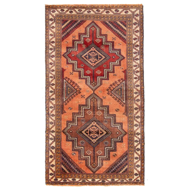 ECARPETGALLERY Hand-knotted Kayseri Vintage Copper Wool Rug - 3'5 x 6'3