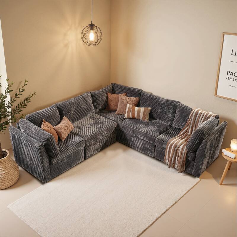 OVIOS Lazy Living L-Shaped Sofa
