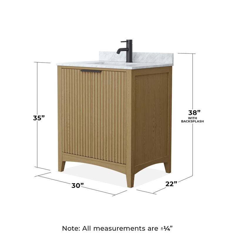 Wyndham Collection WCF9191-30S-CMUNSMXX Palmilla 30" Free Standing