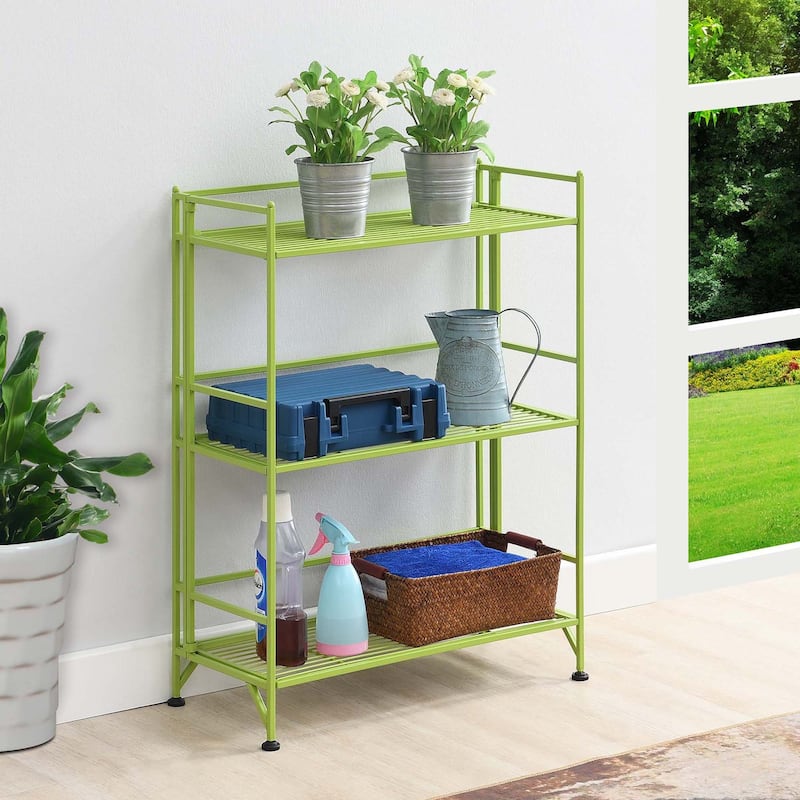 Convenience Concepts Xtra Storage 3 Tier Wide Folding Metal Shelf