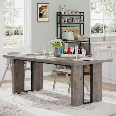 71 Inches Rectangular Wood Dining Room Table