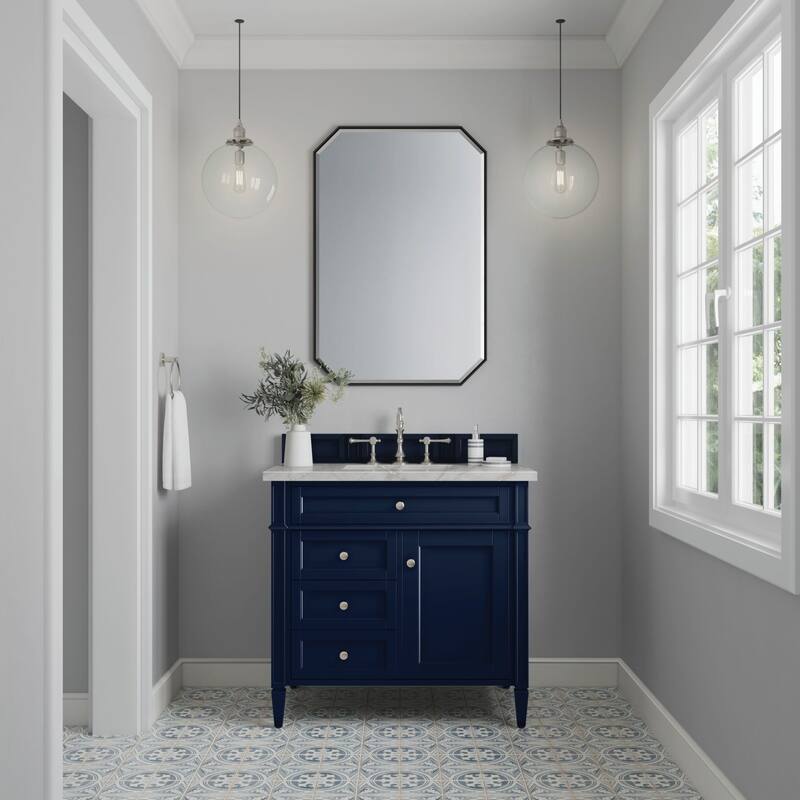James Martin Vanities 650-V36-3VSL Brittany 36" Single Basin Poplar
