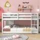 preview thumbnail 3 of 8, Stylish & Simple Twin over Twin Floor Bunk Bed, Low Height Design, Safety and Quality Guaranteed, Stylistic Elements, White