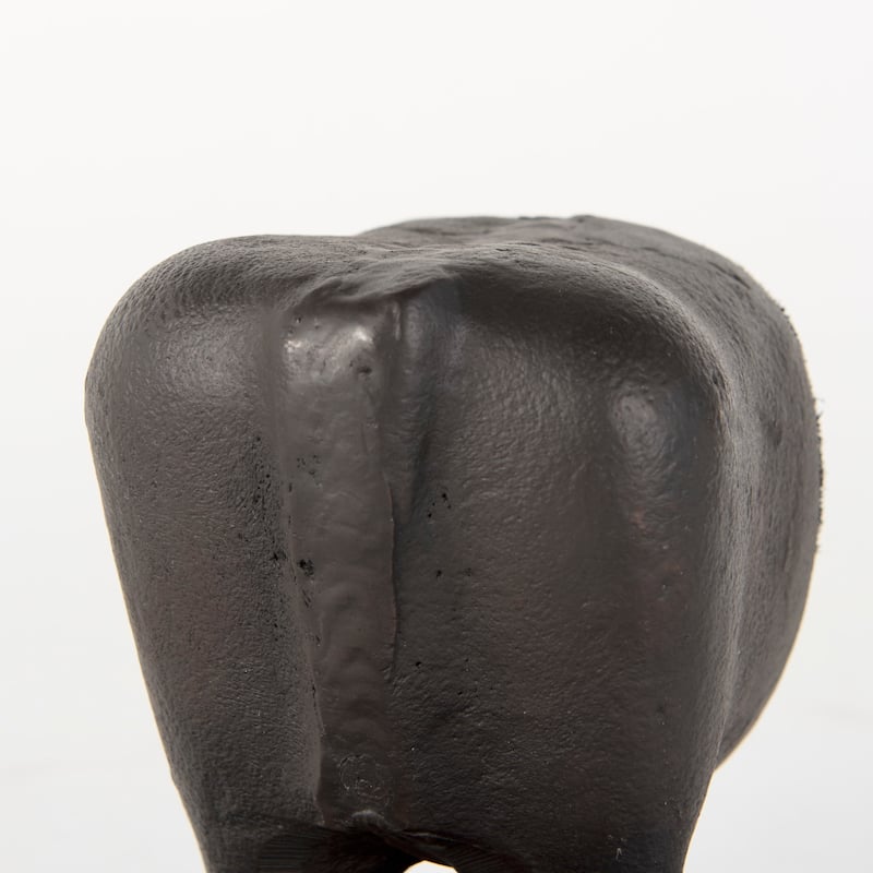 Taurus III Black Cast Aluminum Bull Bookends - 9.0L x 4.3W x 6.8H