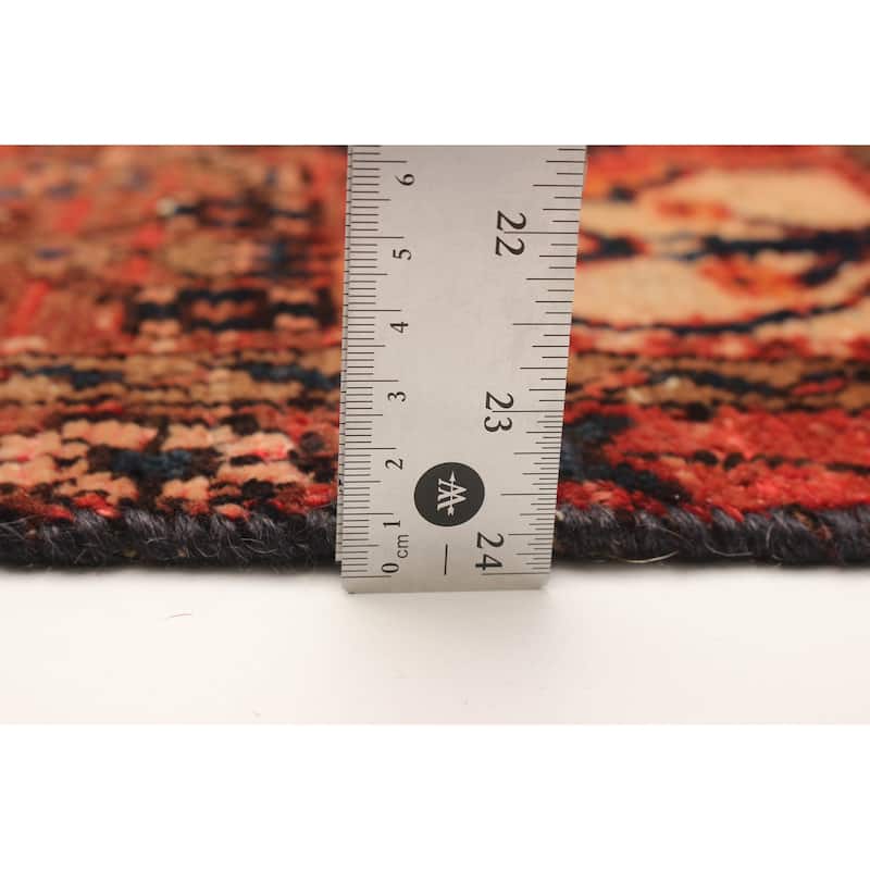 ECARPETGALLERY Hand-knotted Andelz Red Wool Rug - 3'5 x 9'10