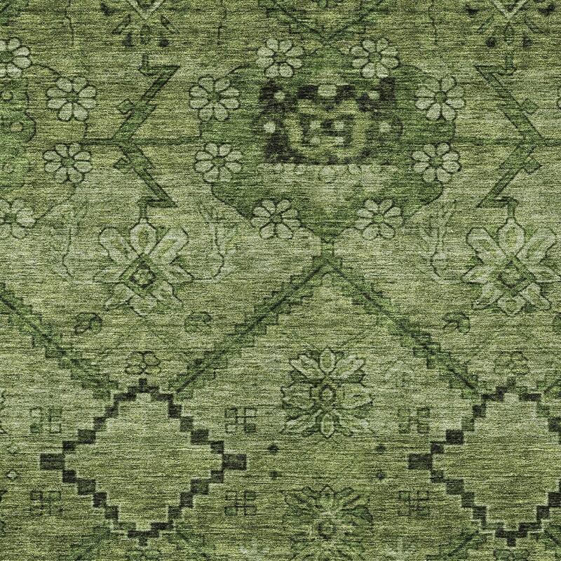 HomeRoots Floral Transitional Rectangle Outdoor Rug