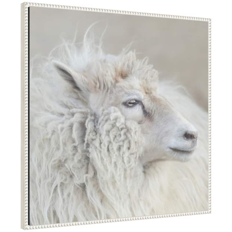 Kate and Laurel Harry Crop by Emiko and Mark Franzen F2 Images Framed Canvas Wall Art Print - 30x30 - White