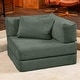 preview thumbnail 94 of 179, Jaxx Unsofa Modular Convertible Sectional Sofa with Fold Out King Sleeper Bed Chair. - Corduroy Forest Dark Green