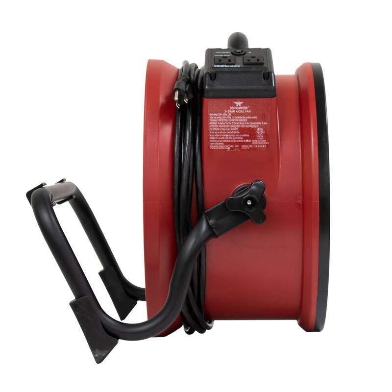 XPOWER Variable Speed Sealed Motor Industrial Axial Air Mover, Blower