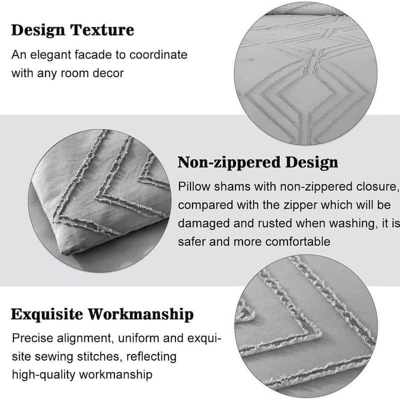 Shatex Tufted Comforter Bedding Set- 2 Piece