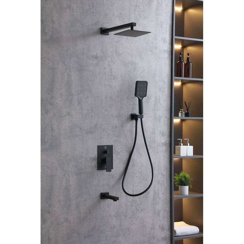 Indigo Home Complete Shower and Tub Faucet with Rough-in Valve
