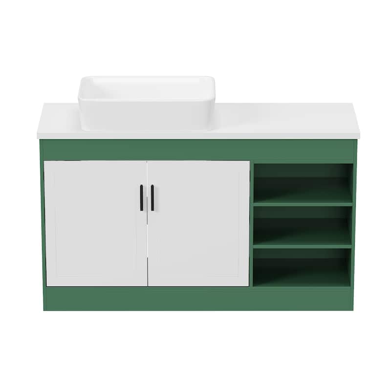 Upgrade Your Bathroom with a Modern Vanity Cabinet and Sink Combo - On ...
