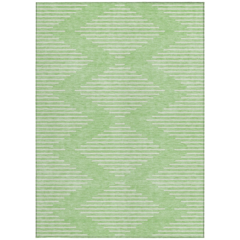 HomeRoots Geometric Transitional Rectangle Outdoor Rug