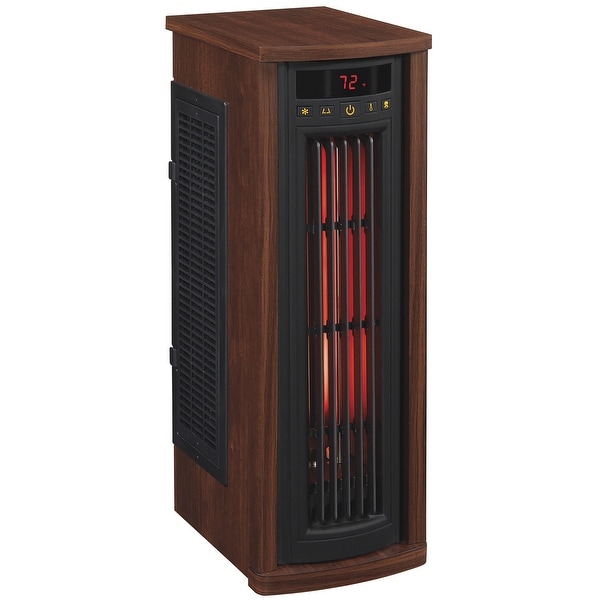 Vie Air 1500W Portable 2 Settings Black Ceramic Heater with Adjustable  Thermost - 9241261