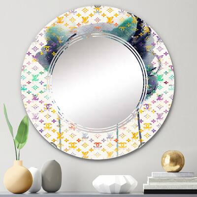 Designart 'High Fashion Female Sketch I' Printed Fashion Woman Wall Mirror