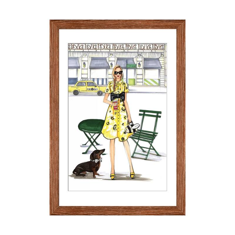 iCanvas "Kate Spade Kinda Day" by Rongrong DeVoe - Walnut - 24x16x1