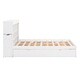 preview thumbnail 15 of 32, Full Size Storage Platform Bed with Trundle and Pull-Out Shelves, White