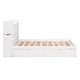 preview thumbnail 15 of 32, Full Size Storage Platform Bed with Twin Size Trundle, Pull-Out Shelves, 2 Drawers, and USB Headboard, White