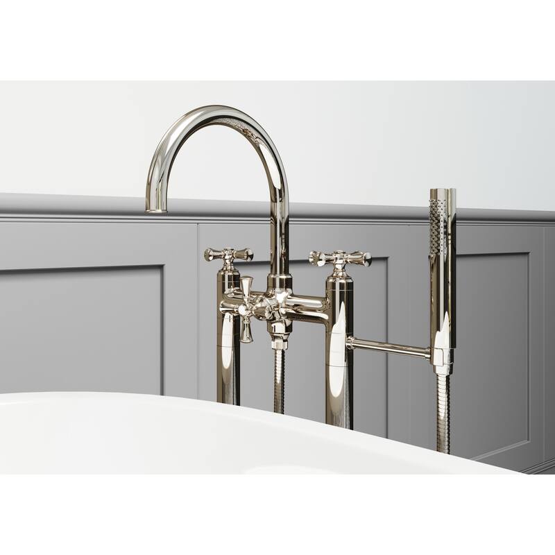 Pfister Tisbury Floor Mounted Tub Filler with Built-In Diverter -