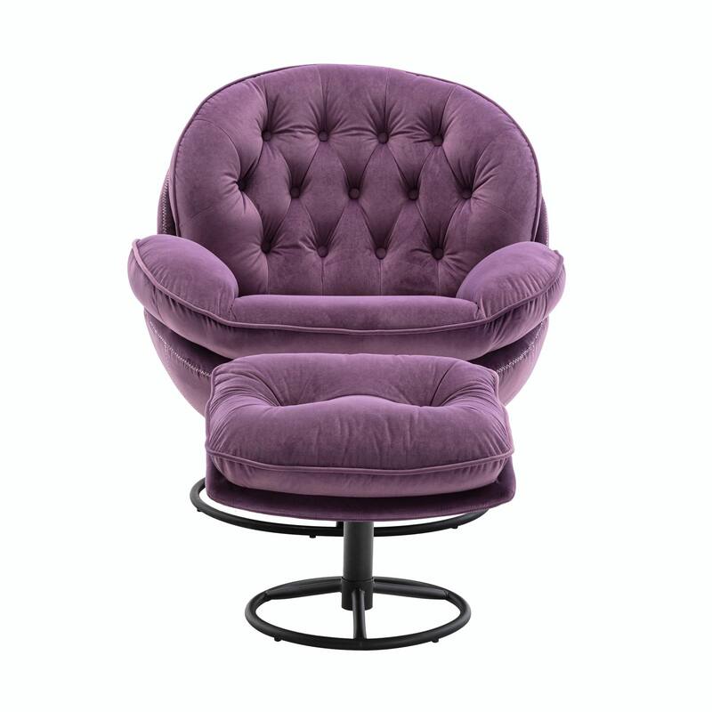 TV Chair Accent Chair for Living Room with Ottoman