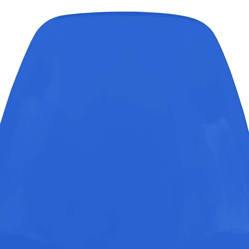 Cresco Ergonomic Modern Shell Seat Dining Chair with Chrome Eiffel Base and Curved Back Accent Side Chair (Set of 4)