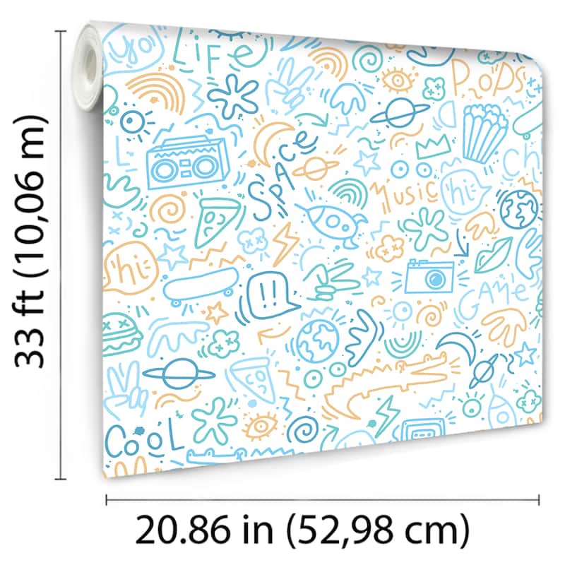 Veer Decor Doodle Wallpaper