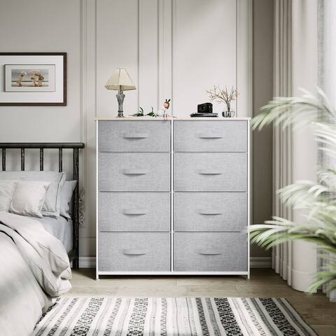 8 Drawers Furniture Storage Chest Multi-Size Drawers Dressers