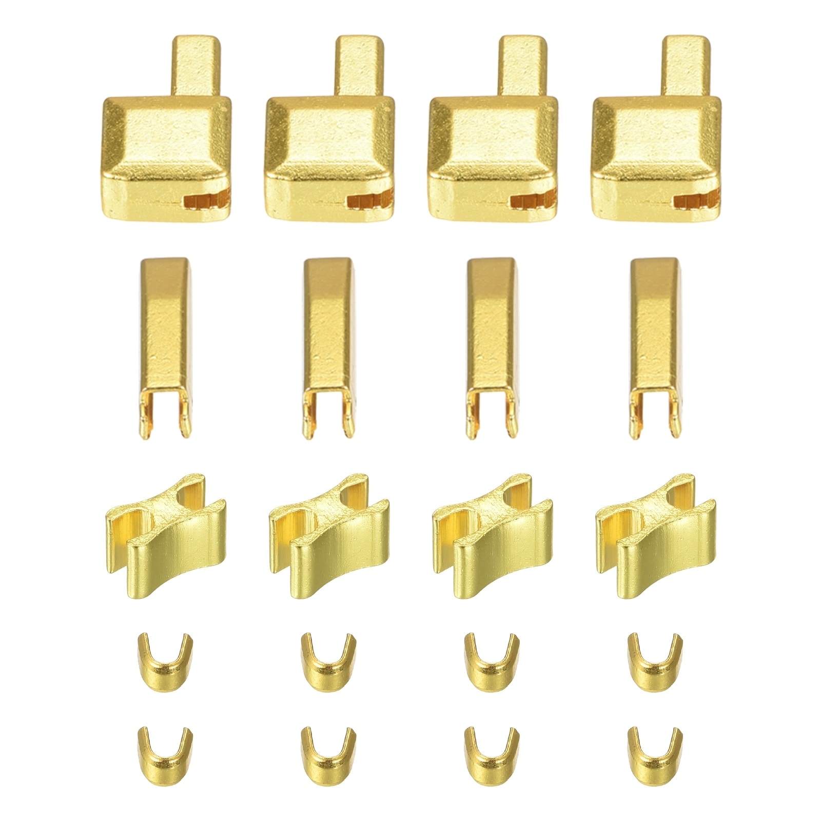 #10 Solid Brass Golden Zipper Top Stop and Bottom Stop,Zipper Repair Kit,Zipper Slider Retainer (#10)