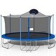 preview thumbnail 3 of 5, 16FT Trampoline with Safety Enclosure Net, Basketball Hoop and Ladder for Kids Family Jumping Outdoor Workout
