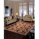 preview thumbnail 40 of 45, Nourison Graphic Illusions Traditional Vintage Hi Low Damask Area Rug 5'3" x 7'5" - Red - Rectangle