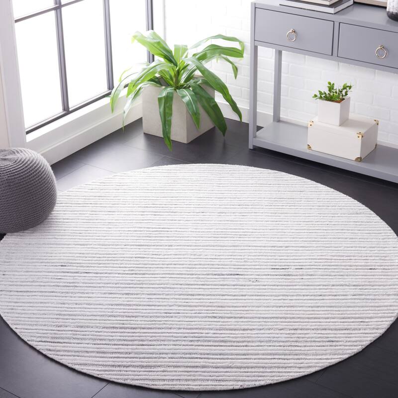 SAFAVIEH Elements Kukoo Modern & Contemporary Rug - 6' Round - Ivory
