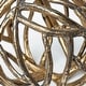 preview thumbnail 10 of 17, Sphaira I Small Silver Cast Aluminum Decorative Tree Branch Orb