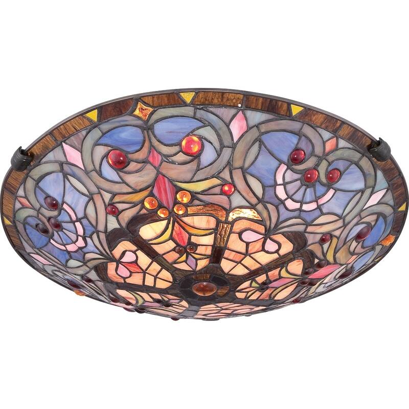 Carroll 2-Light Flush Mount in Vintage Bronze