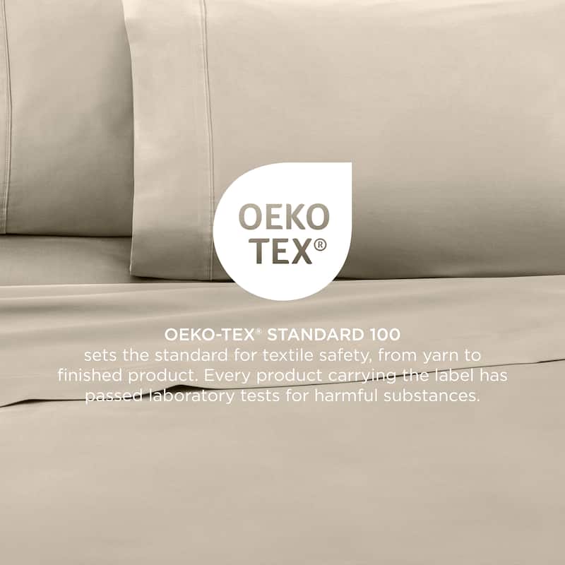 Martex 400 Thread Count Solid Sateen Cotton Sheet Set