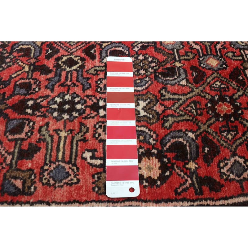 ECARPETGALLERY Hand-knotted Andelz Red Wool Rug - 3'8 x 9'10