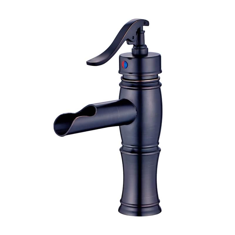Oil Rubbed Bronze Bathroom Faucet Waterfall Vessel Sink Faucet