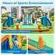 preview thumbnail 6 of 11, Costway Inflatable Water Slide with 2 Long Slides Pool Climbing Walls - Multicolor