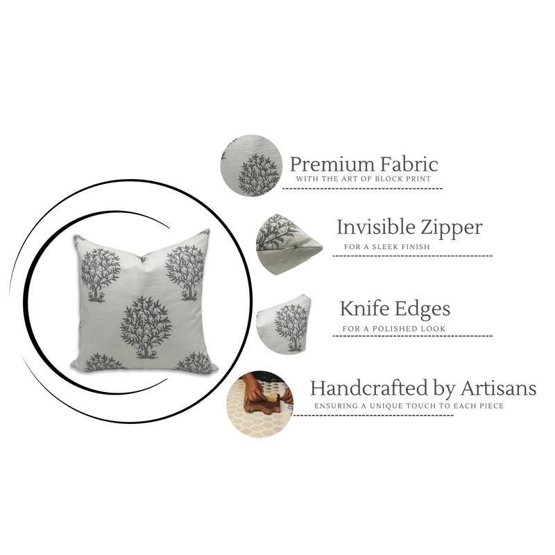 Fabdivine Cotton Square Block print pillow Cover