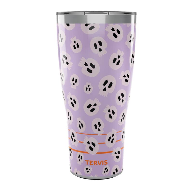 Tervis Traveler Halloween Skullicious Triple Walled Insulated Travel Tumbler, Stainless Steel - 30oz