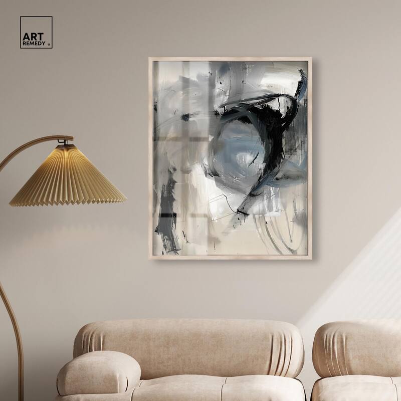 Scribbled Energy II Shadowbox by Art Remedy