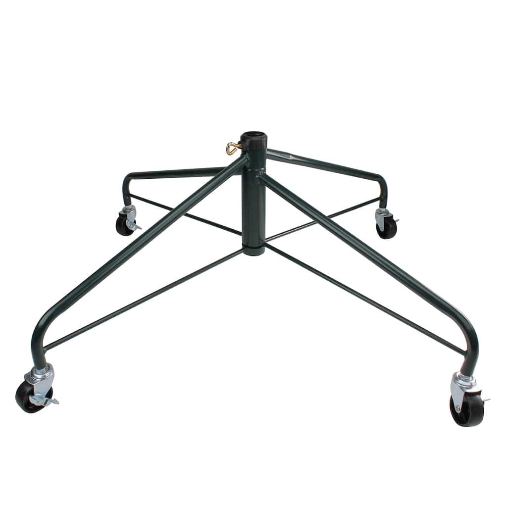 Green Rolling Christmas Tree Stand for 9'-12' Artificial Trees
